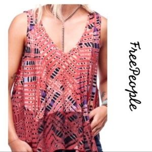 new free people day dreamer tank geometric pattern